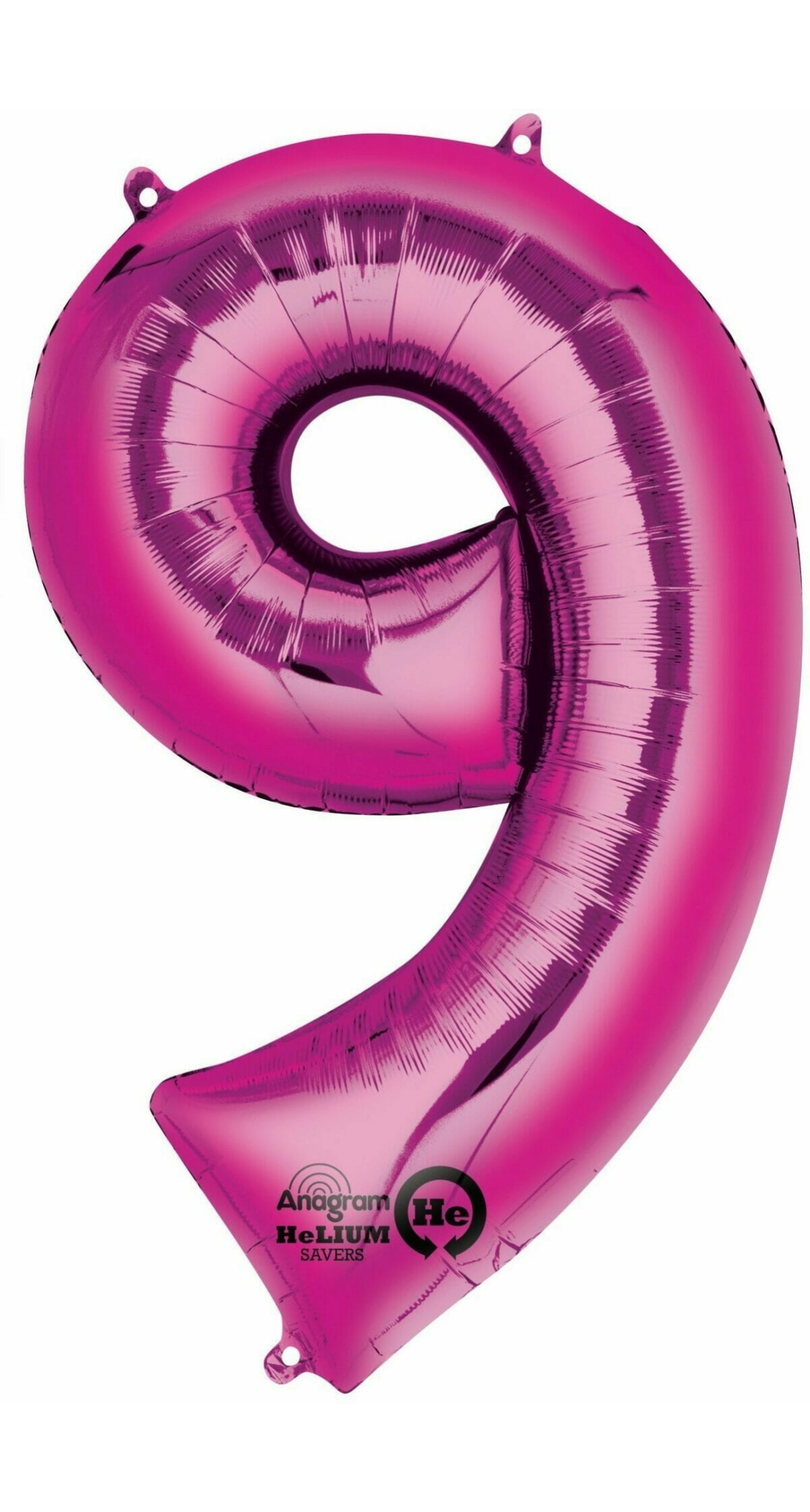 Pink Number " 9 " Foil Balloon 34''