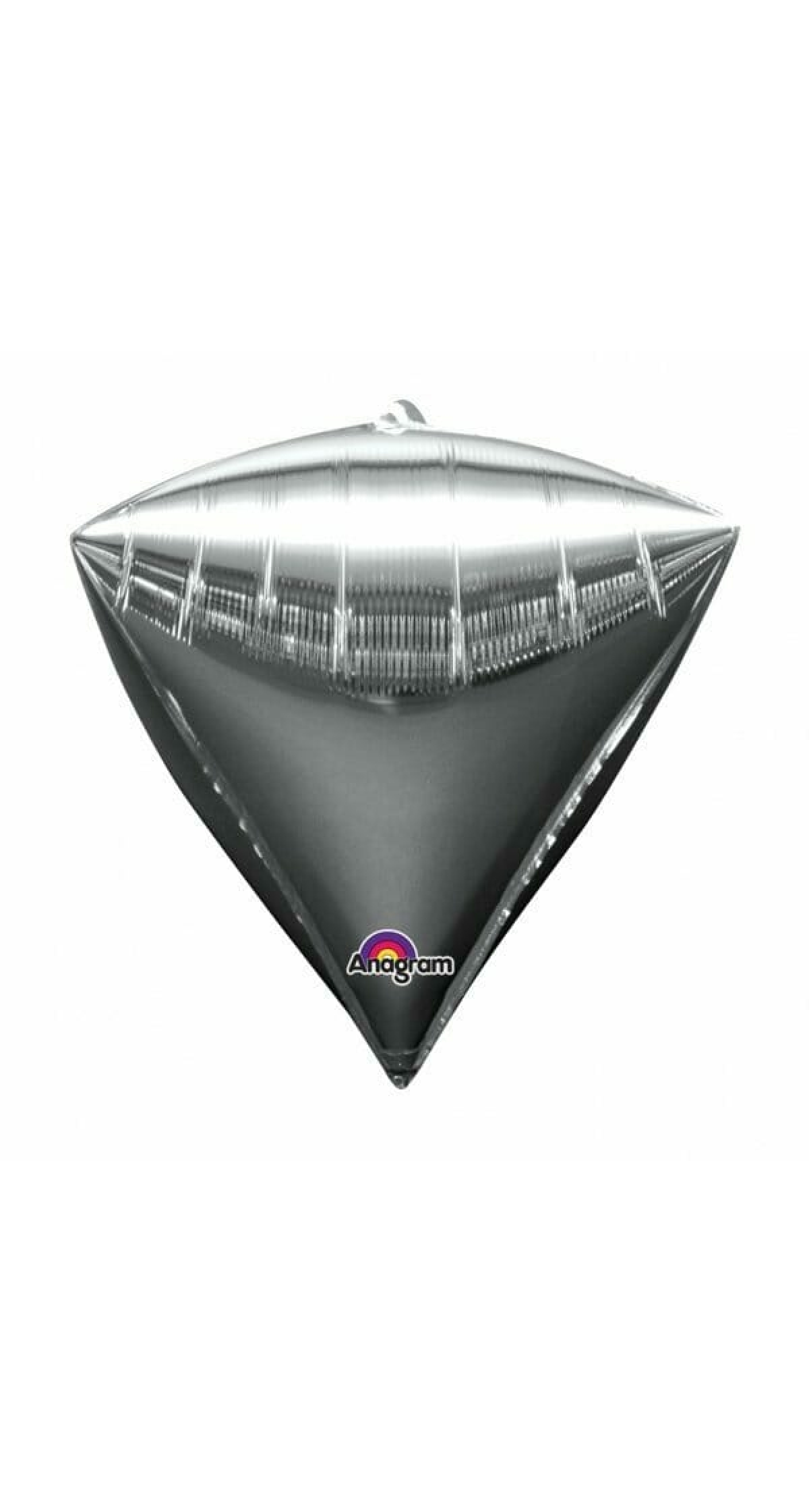 Silver Diamondz Foil Balloon 15" x 17" (38cm x 43cm)
