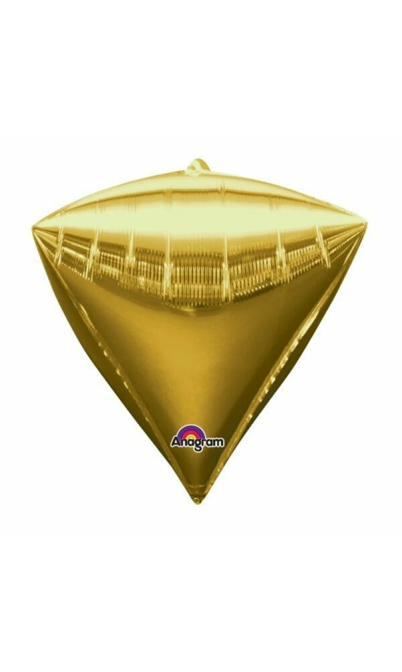 Gold Diamondz Foil Balloon 15" x 17" (38cm x 43cm)