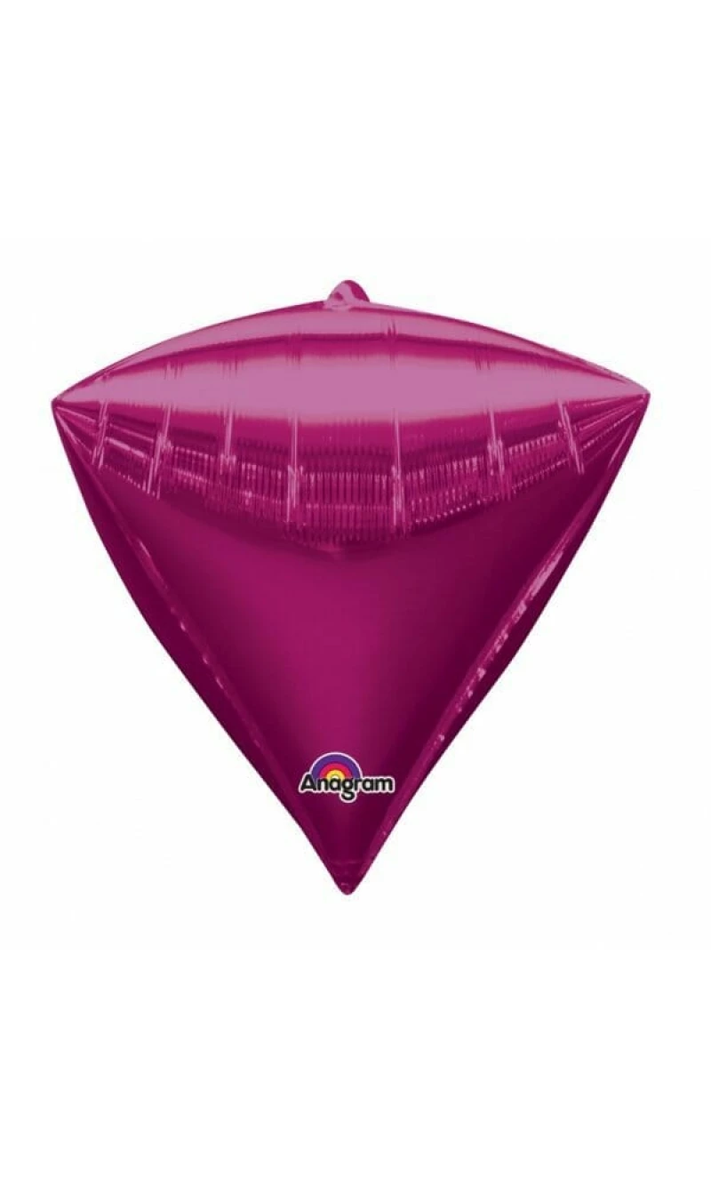 Bright Pink Diamondz Foil Balloon 15" x 17" (38cm x 43cm)