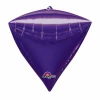 Purple Diamondz Foil Balloon 15" x 17" (38cm x 43cm)