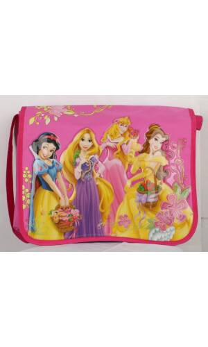 Princess Pink Assorted Flower Vines Large Messenger Bag - 43cm x 34cm