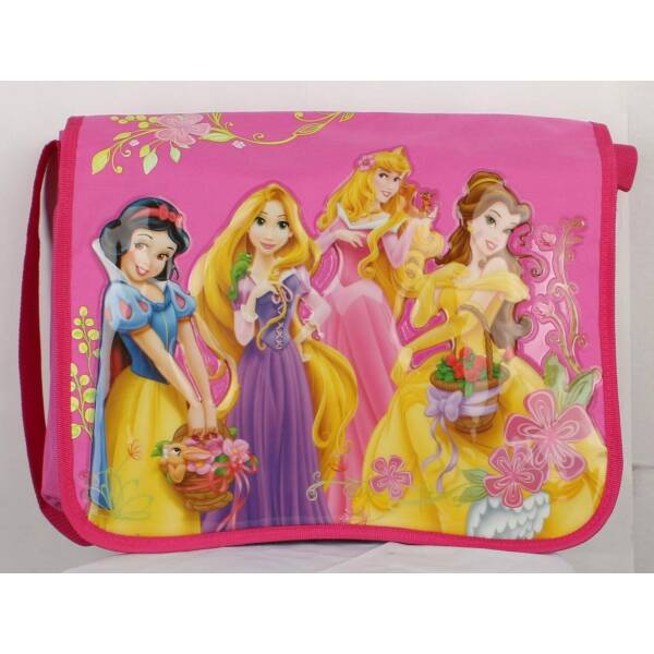 Princess Pink Assorted Flower Vines Large Messenger Bag - 43cm x 34cm