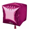 Bright Pink Cubez Foil Balloons 15" (38cm)