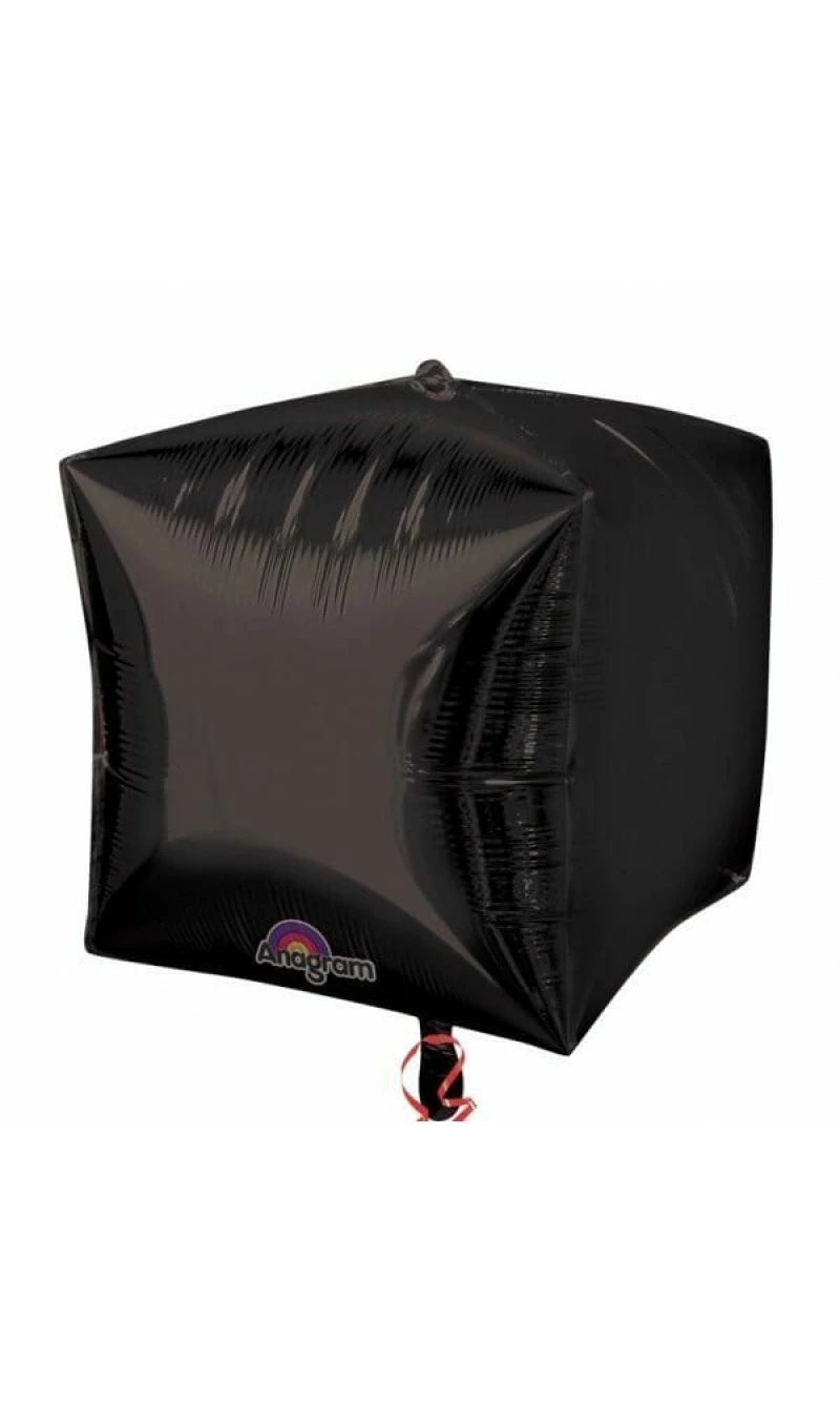 Black Cubez Foil Balloons 15" (38cm)