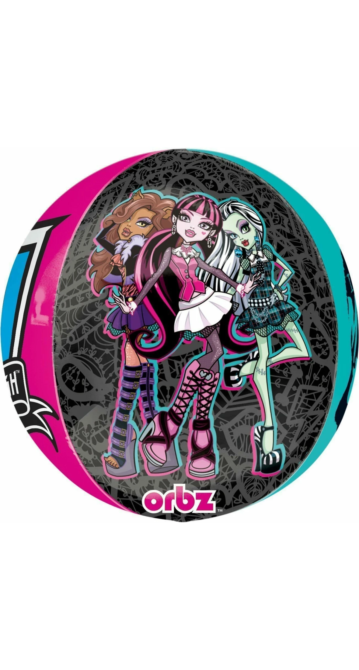 Monster High Orbz Foil Balloon - 38cm x 40cm
