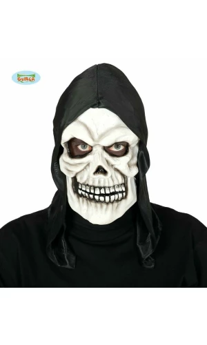 Skull Mask With Hood - Adult One Size