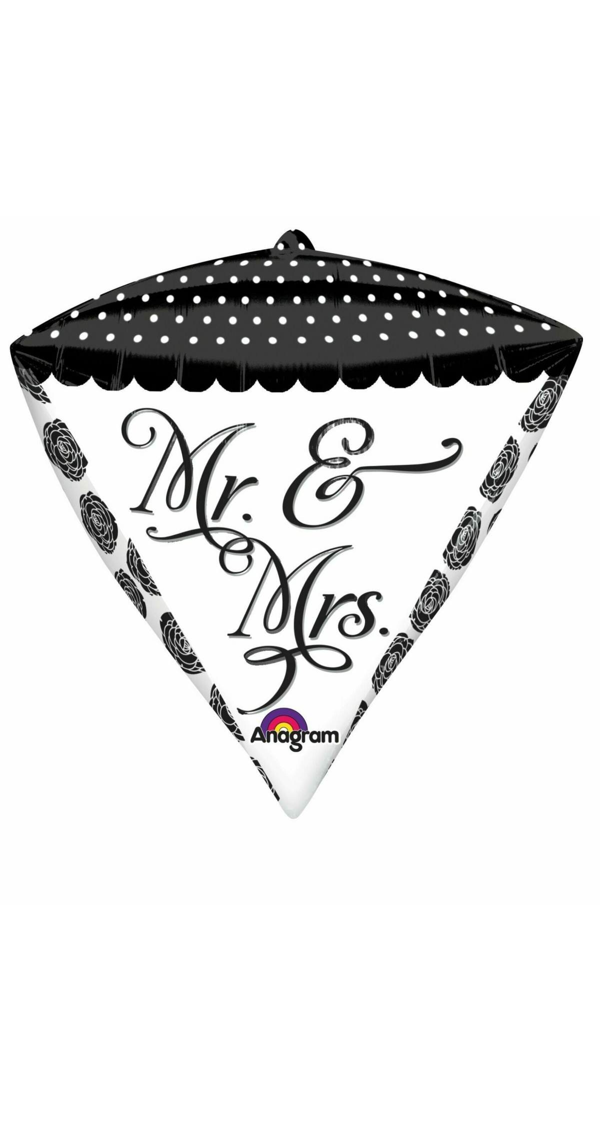 Sophisticated Mr. & Mrs. Diamondz Foil Balloons 15'' x 17'' (38cm x 43cm)