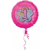 Pink Flowers No. 1 Holographic (18'' Foil Balloon)