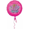 Pink Flowers No. 10 Holographic (18'' Foil Balloon)