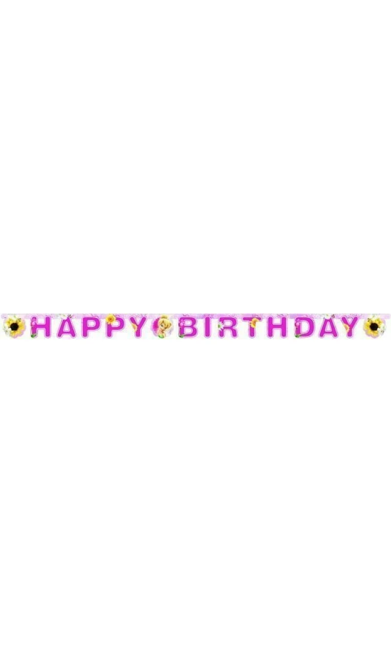 Tinkerbell Paper Letter Banner - 1.85m