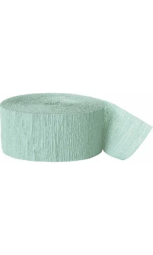 Crepe Streamer Mint (81ft) - 4.45cm x 24.6cm