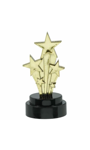 Hollywood Trophy Prop Shooting Star Award 7.6cm - 6pk