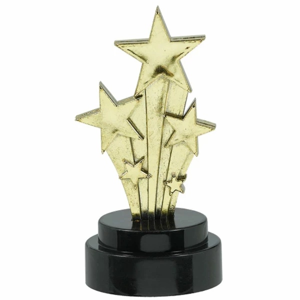 Hollywood Trophy Prop Shooting Star Award 7.6cm - 6pk