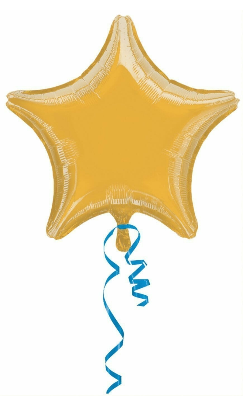 Metallic Gold Star Foil Balloon 18''