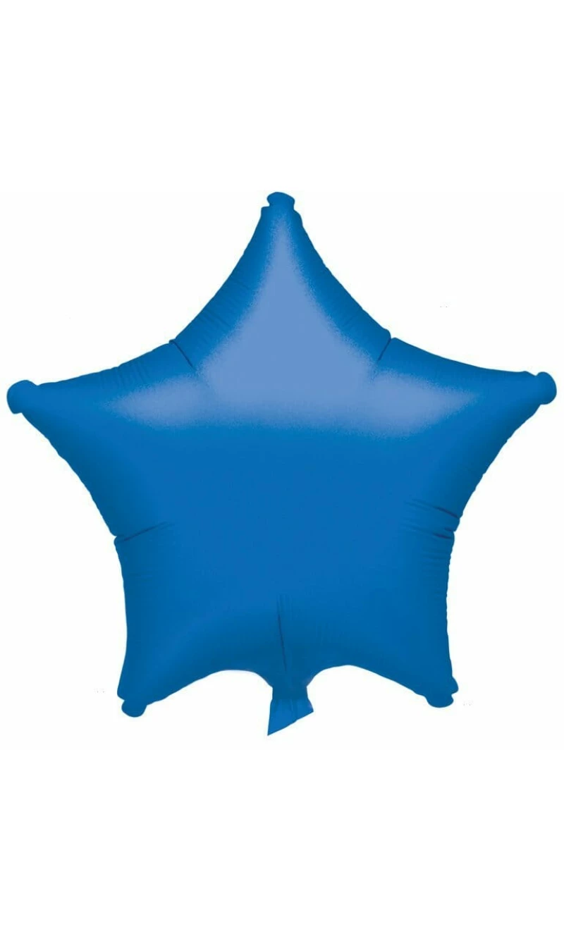 Metallic Blue Star Foil Balloon 18''