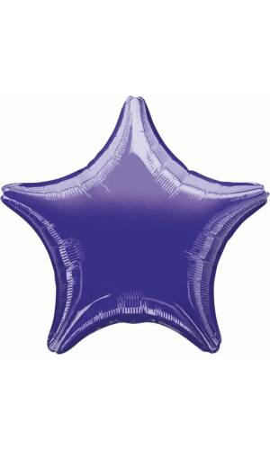 Purple Star Foil Balloon 19"