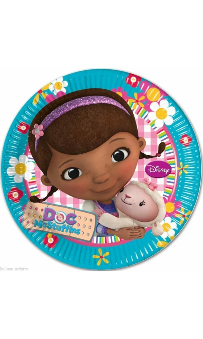 Doc McStuffins Paper Plates 23cm - 8pk