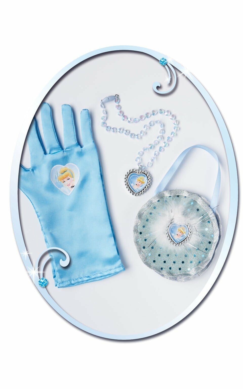Blue Cinderella Bag & Glove Set