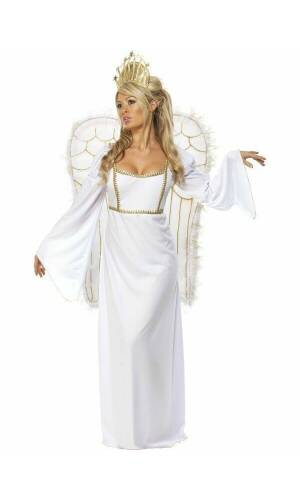White Angel with Crown - Adult Size Medium