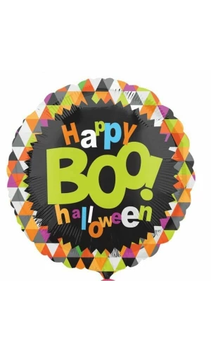 Halloween "Happy Boo! Halloween" Printed Foil Balloon - 17"