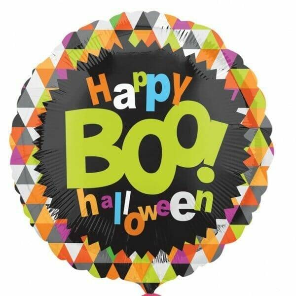 Halloween "Happy Boo! Halloween" Printed Foil Balloon - 17"