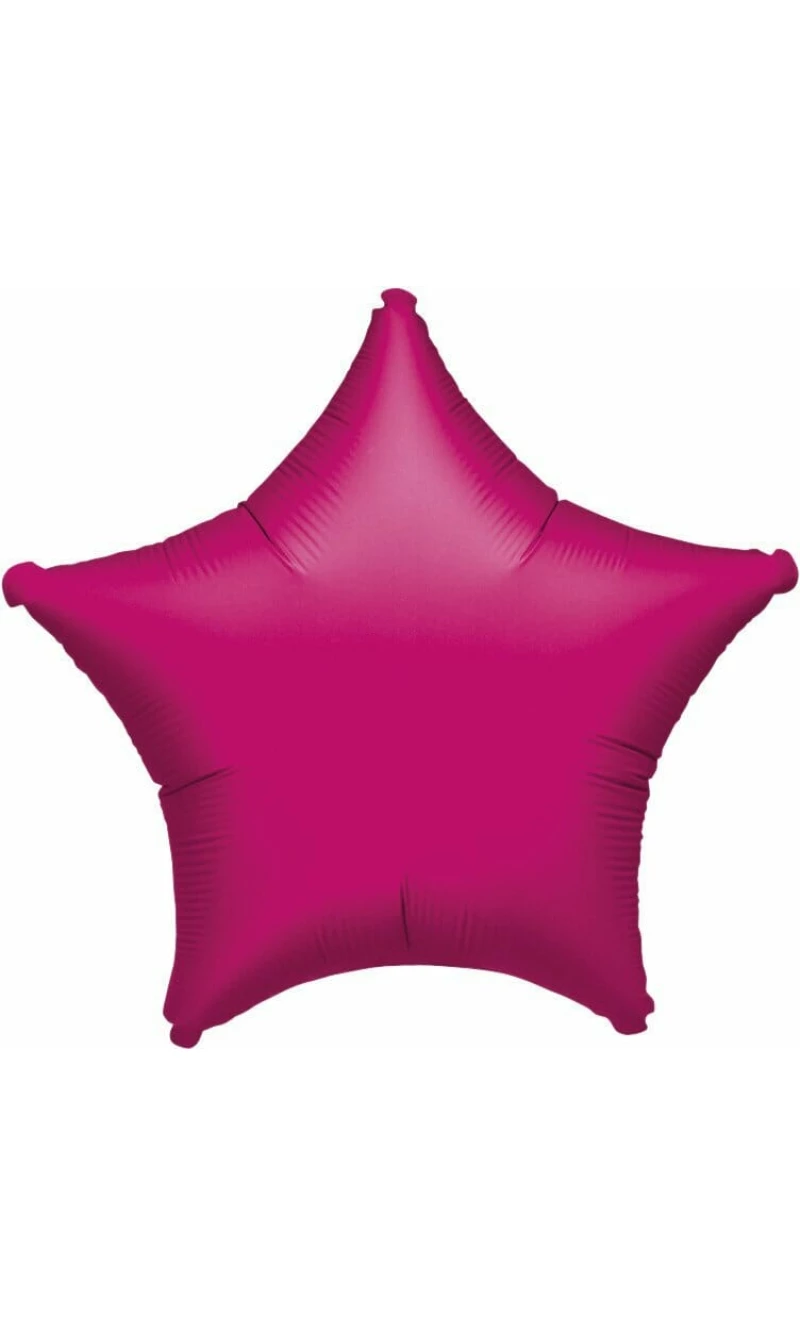 Metallic Fuchsia Star Foil Balloon 18''
