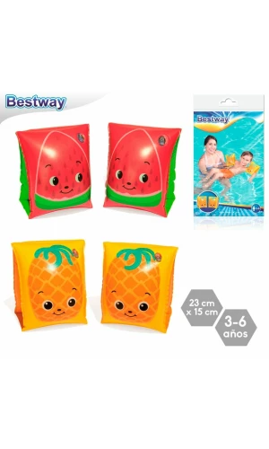 Bestway Assorted Fruit Design Inflatable Armband 23x15cm for Age 3-6 Years (Online Only)