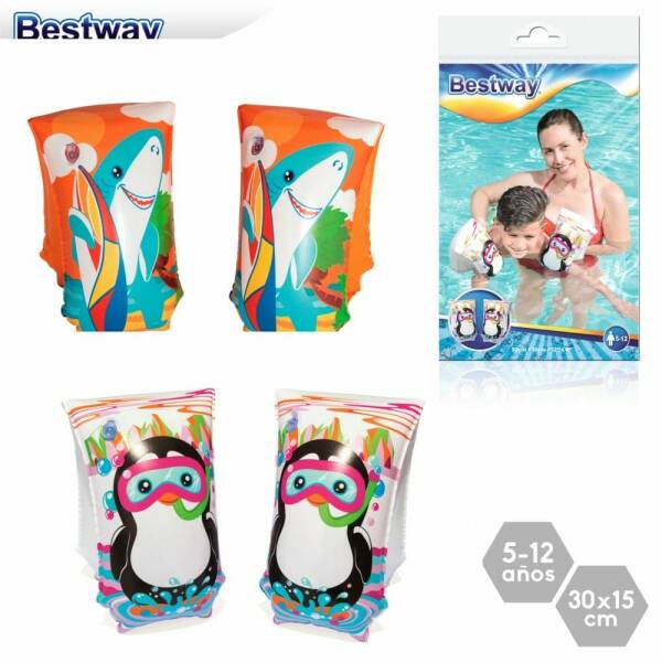 Bestway Inflatable Aquatic Life Armbands 30x15cm for Age 5-12 Years (Online Only)