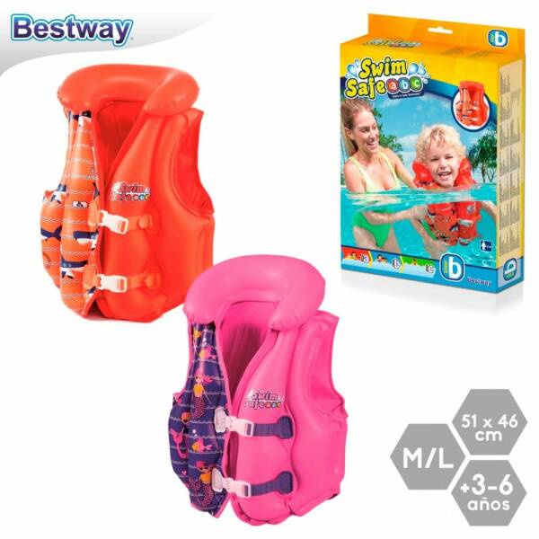 Bestway Pool & Beach Swimming Float Vest 51x46 cm (Online Only)