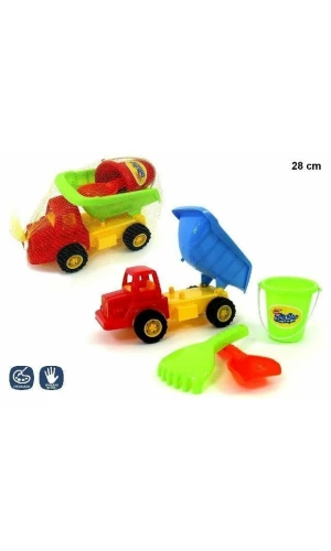 Truck, Bucket Shovel & Rake Beach 28cm (Online Only)