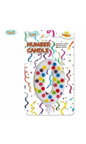 Confetti Candle No. 0 (6.5cm) - 1pk
