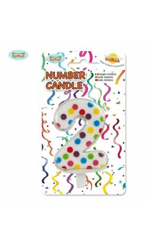 Confetti Candle No. 2 (6.5cm) - 1pk