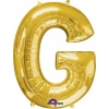 Gold Letter " G " Foil Balloon 16''