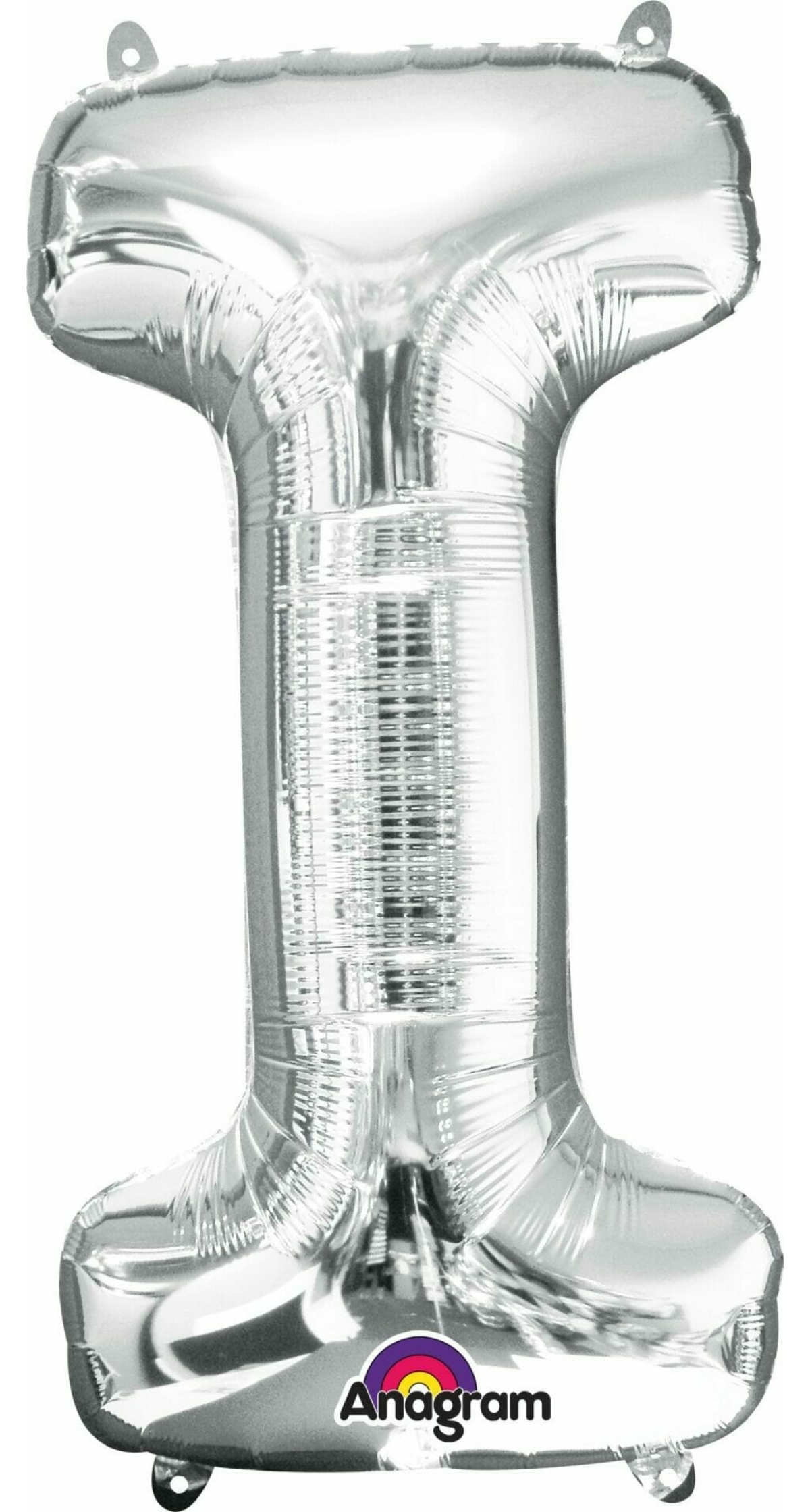 Silver Letter " I " Foil Balloon 16''