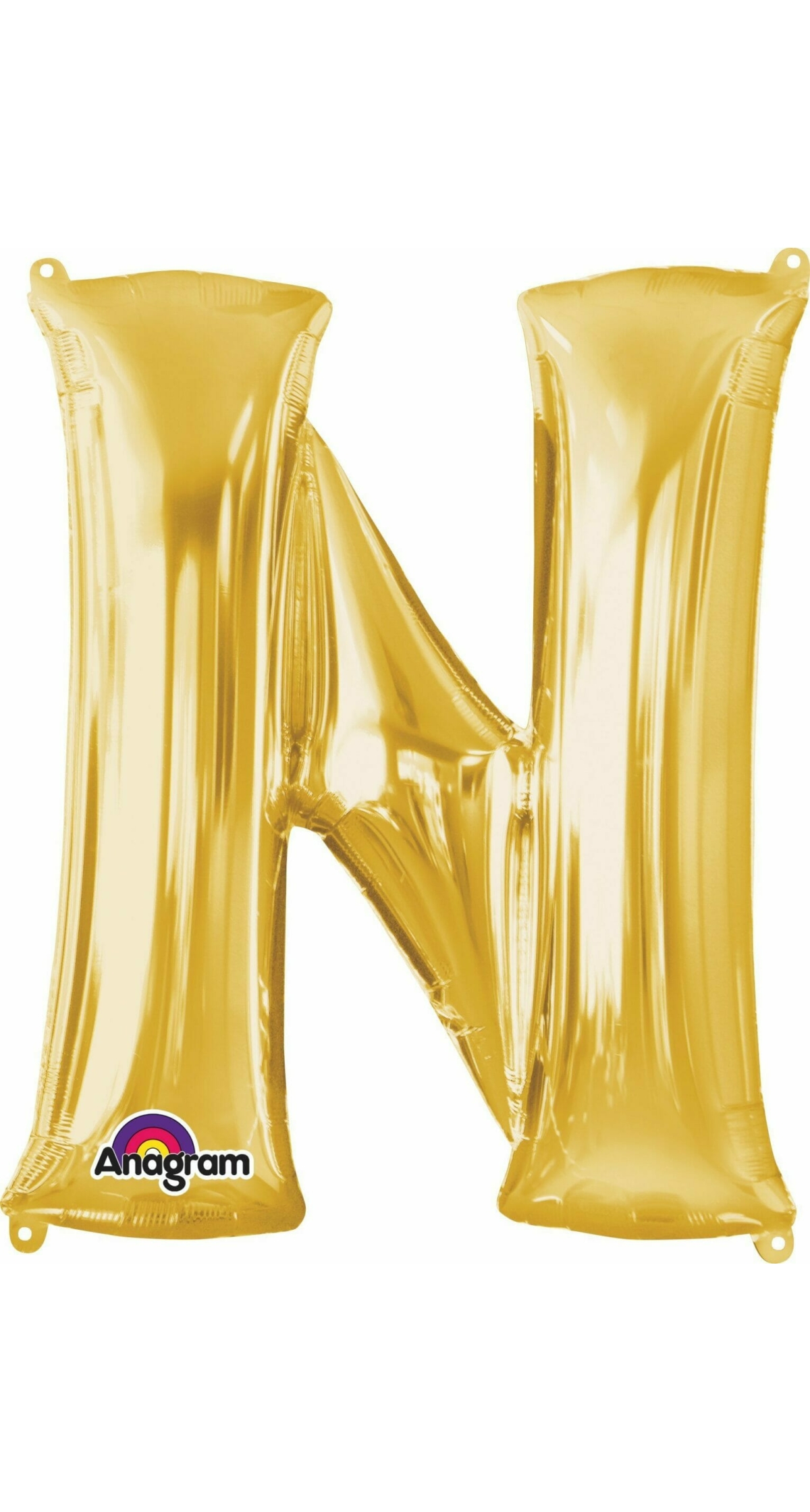 Gold Letter " N " Foil Balloon 34''