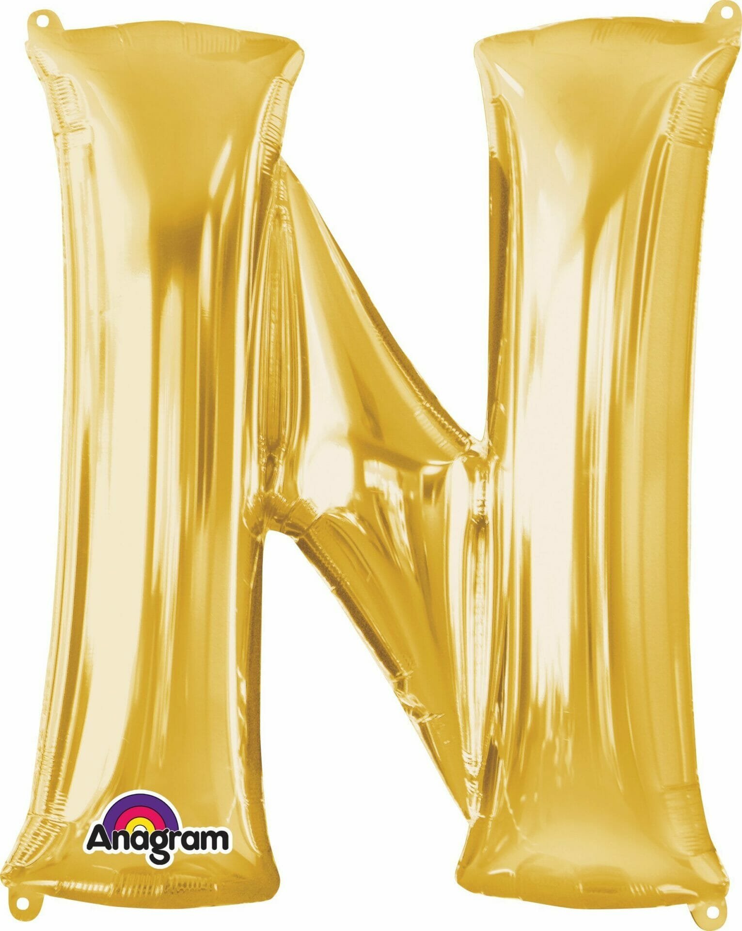 Gold Letter &quot; N &quot; Foil Balloon 16''- Malta | Balloons, Helium &amp; Accessories