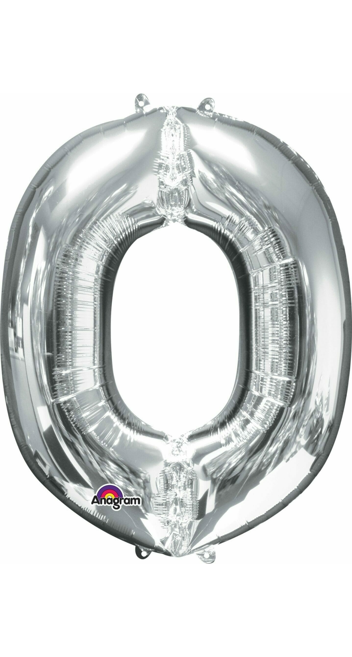 Silver Letter " O " Foil Balloon 34''