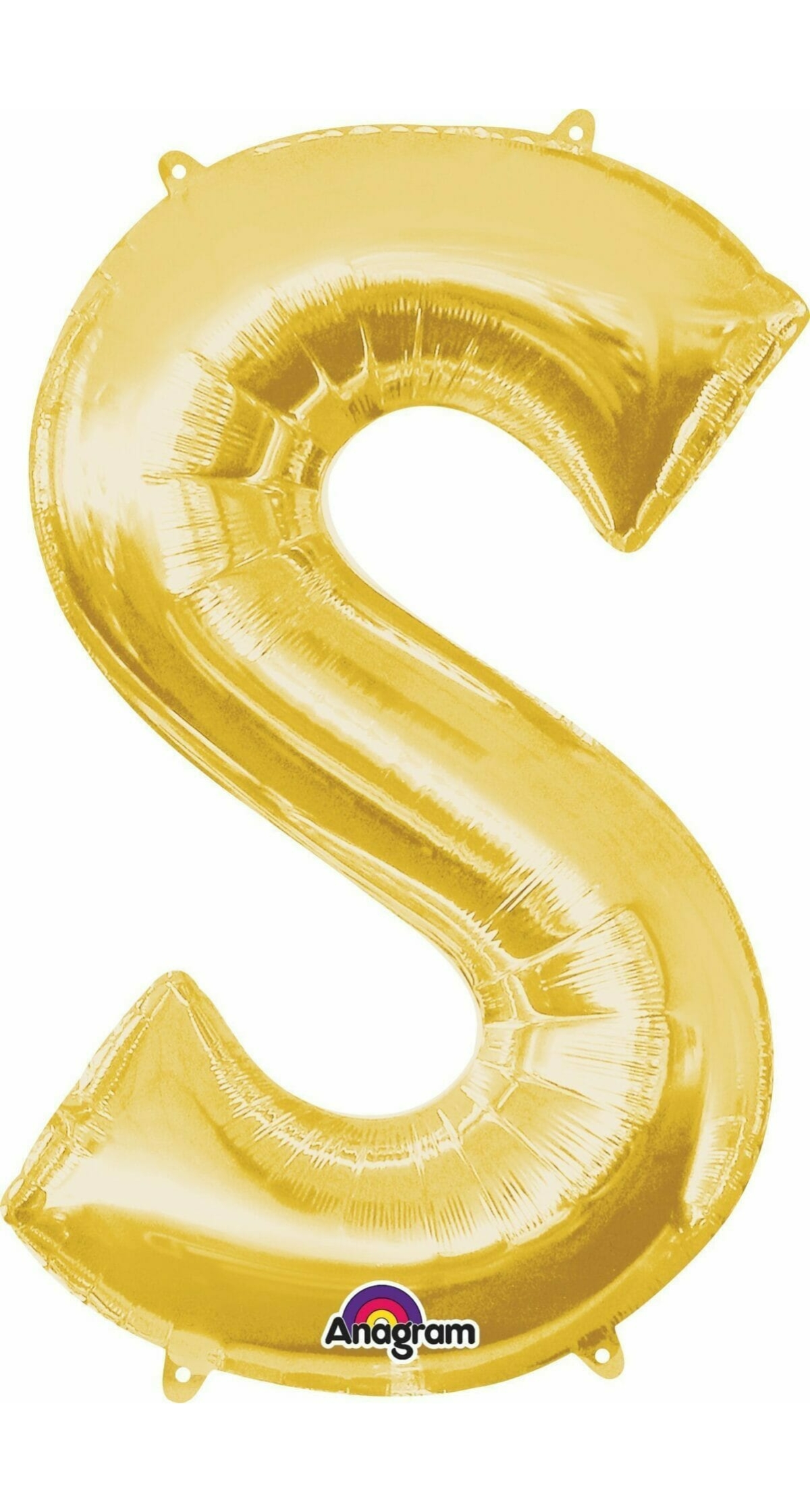 Gold Letter " S " Foil Balloon 34''