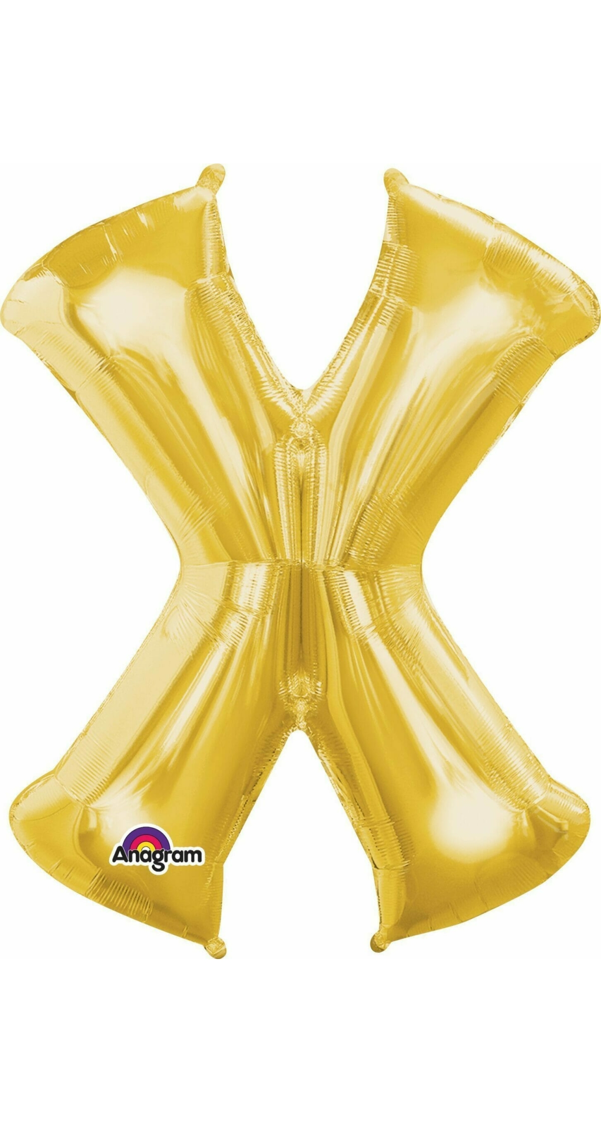 Gold Letter " X " Foil Balloon 16''
