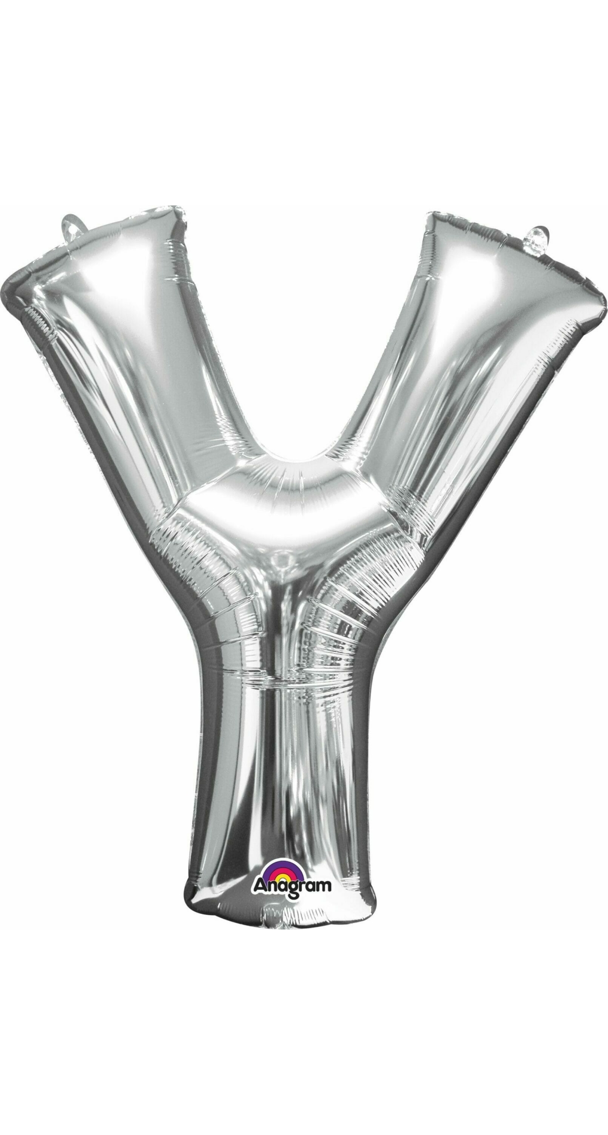 Silver Letter " Y " Foil Balloon 34''