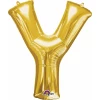 Gold Letter " Y " Foil Balloon 34''