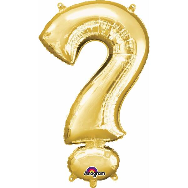 Gold Symbol " ? " Foil Balloon 34''