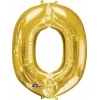 Gold Letter " O " Foil Balloon 16''
