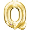 Gold Letter " Q " Foil Balloon 16''