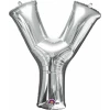 Silver Letter " Y " Foil Balloon 16''