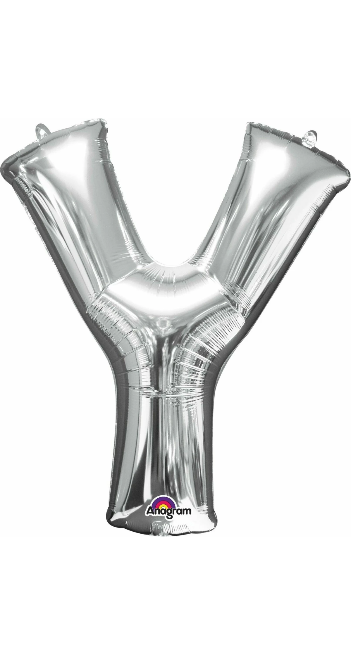 Silver Letter " Y " Foil Balloon 16''