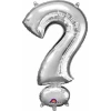 Silver Letter  " ? " Foil Balloon 16''