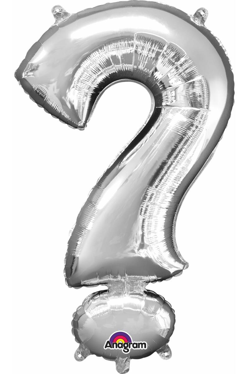 Silver Letter  " ? " Foil Balloon 16''