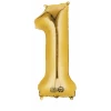 Gold Number " 1 " Foil Balloon 16''